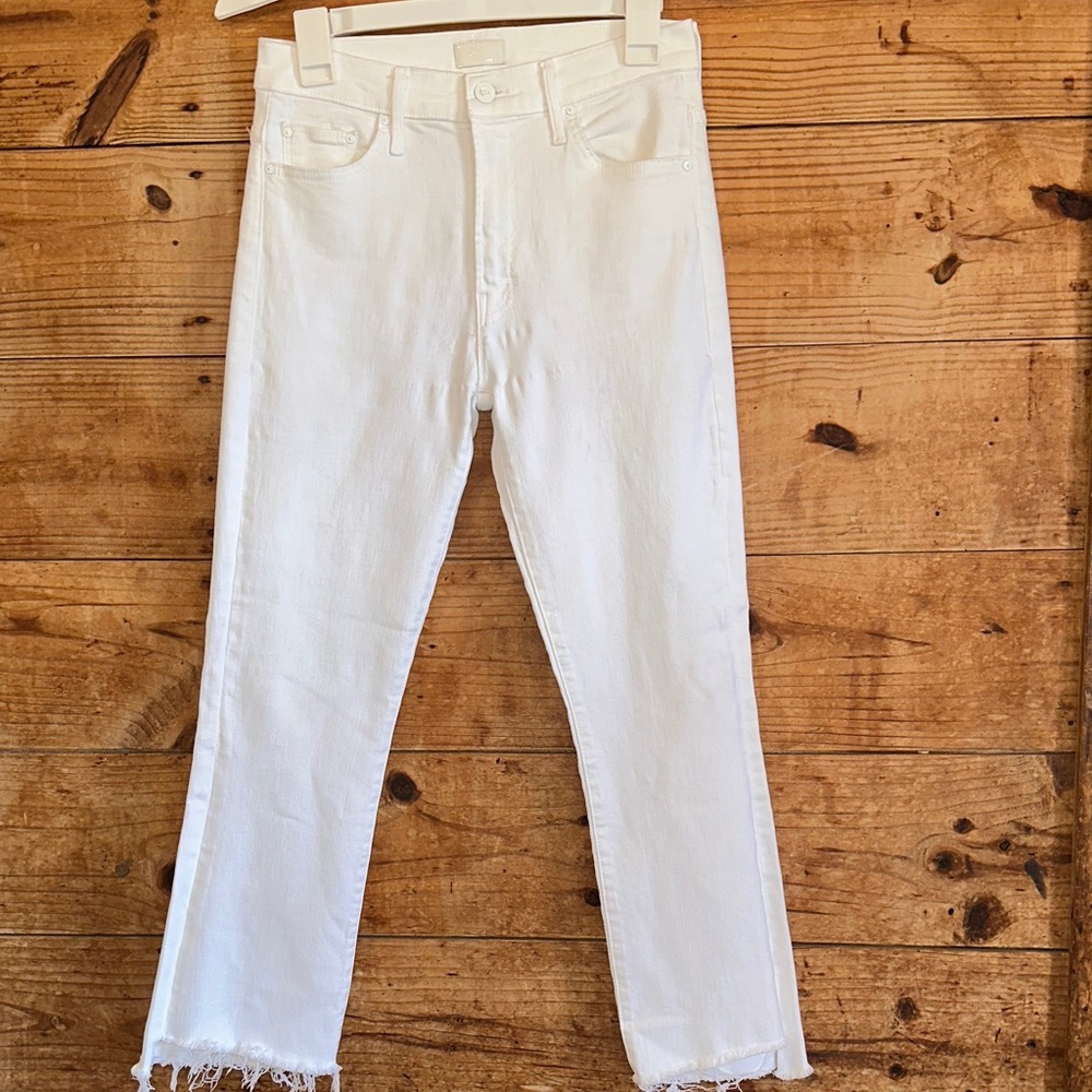Mother The Insider Crop Step Fray Jeans